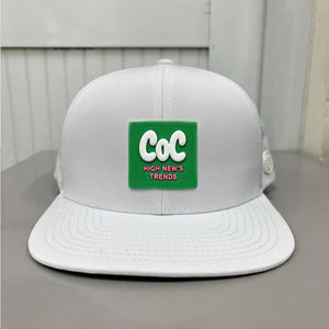 Gorra de Béisbol de 6 Paneles Impermeable, Clásica para Deportes al Aire Libre, OEM de Alta Calidad, Logotipo de Parche de PVC Personalizado, Gorra Transpirable con Cierre a Presión - Product Image 3