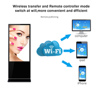 49-дюймовый 4K Mini-LED HD рекламный киоск с резистивным сенсорным экраном, напольный цифровой рекламный дисплей со встроенным CMS и LCD-экраном