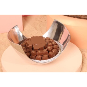 Cuenco para servir chocolate de Metal Dorado de la mejor calidad, soporte para postres, diseño elegante, forma redonda, cuenco para chocolate, perfecto para cualquier evento - Product Image 2