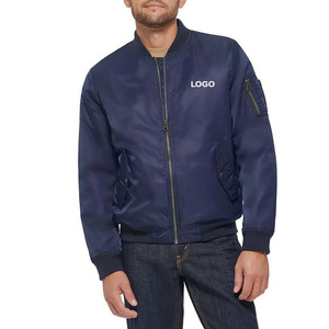 Nouvelle arrivée de veste d'hiver à fermeture éclair universitaire de baseball de style décontracté pour hommes Vestes pour hommes à bas prix avec broderie et logo personnalisé - Product Image 1