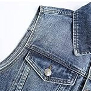 Diseña tu propia ropa cómoda Chaleco vaquero para hombre Calidad Premium Cantidad a granel Chaleco vaquero para hombre - Product Image 6