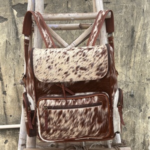 2025 Custom Handmade Brown High Quality Full Grain Leather Backpack <b>Mens</b> Leather Laptop Backpack Zipper Closure Travel <b>Bag</b> sets - Product Image 5