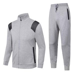 Survêtement de sport d'hiver pour homme grande taille, 100% coton, thermique, respirant, imprimé, haute qualité, logo de marque, prix bas - Product Image 1