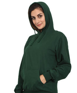 Las mujeres más vendidas de alta calidad de algodón en blanco con capucha de talla grande pulóver sudadera lisa de gran tamaño personalizado sudaderas con capucha de las mujeres - Product Image 2