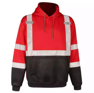 Sudadera con Capucha de Alta Visibilidad Personalizada de Primera Calidad, 100% Poliéster, Reflectante, de Seguridad, con Cierre, Ropa de Trabajo, Precio al por Mayor - Product Image 4