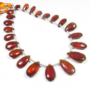 ลูกปัดลูกแพร์ตัดเหลี่ยมเพชรพลอยแอฟริกันธรรมชาติขนาด10-16.50มม. สำหรับการทำเครื่องประดับแบบทำมือ8.5 - Product Image 2