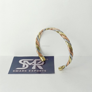 Promotion Exceptionnelle Bracelet en Cuivre Torsadé pour Soulagement des Douleurs de l'Arthrite, Manchette de Thérapie Magnétique Cuivrée pour la Santé et la Guérison - Product Image 4