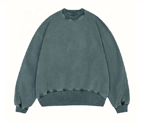 Conjunto Deportivo Vintage Transpirable de Invierno para Hombre, Sudadera Holgada con Lavado Ácido y Pantalones Jogger de Dos Piezas, Unisex - Product Image 5