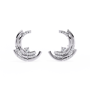 Declaración de lujo 10K 14K 18K oro amarillo laboratorio crecido diamante redondo corte brillante IGI certificado pendientes de mujer joyería - Product Image 5