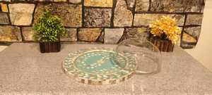 ถาดอะคริลิคทรงโดมสไตล์อาหรับหรูหราพร้อมเม็ดมุกฝังหรูหราสำหรับตกแต่งบ้านในเทศกาลอีดเดือนและงานรื่นเริง - Product Image 3