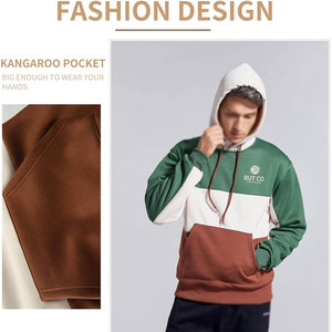 Nueva llegada Sudaderas con capucha para hombre Color personalizado 100% Algodón Poliéster Patrón sólido Cuello con capucha Último estilo Precio al por mayor - Product Image 3