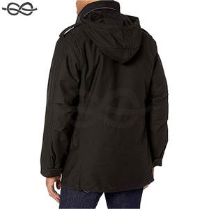 Manteau de terrain pour homme, veste polyvalente, tenue décontractée, multi-poches, tissu résistant à l'eau, poignets réglables, classique de tous les jours - Product Image 2