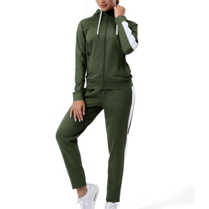 Conjuntos de Jogger de algodón personalizados de verano, chándal para mujer, venta al por mayor, conjuntos de 2 piezas, ropa de mujer, conjunto de pantalones de dos piezas, chándal para mujer - Product Image 1