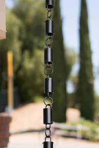 Chaîne de pluie en cuivre, nouveau design, chaîne de pluie décorative pour la maison, jardin, décoration suspendue, chaîne de pluie en cuivre de luxe - Product Image 5