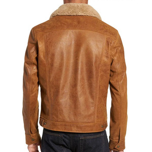 Vente en gros de vestes en cuir de vache pour hommes, marque personnalisée, taille confortable Offres Spéciales pour l'hiver - Product Image 3