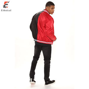 Veste en laine de style universitaire de haute qualité avec col et manches en cuir de vache véritable pour l'hiver, vente en gros directe - Product Image 3