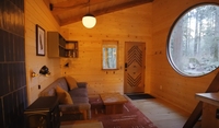 Mountain Tiny Wooden House/Timber Frame Cabin for Courtyard Use-Modern Design Easy Installation Hiking & Glamping