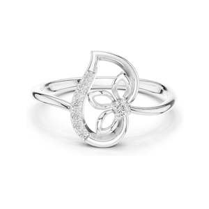 Anillo Floral con Diamante Cultivado en Laboratorio de 0.075 CT para Mujer, Claridad VVS-VS EF, Oro de 18KT, 14KT, 10KT y Plata 925, Oro Rosa, Amarillo, Blanco - Product Image 3
