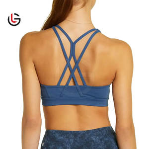 Sujetador deportivo sin costuras de calidad superior para mujer Spandex Nylon transpirable y cómodo - Product Image 3
