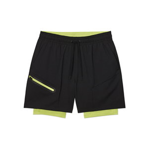 New Design <b>Men's</b> 2-in-1 Quick Dry Basketball Training Sports Shorts 100% Cotton Breathable Streetwear for Workout and Running - Product Image 1