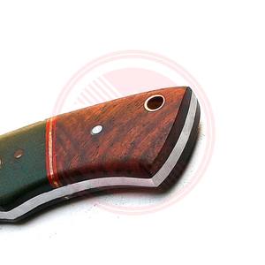 Cuchillo desollador de acero inoxidable de Damasco profesional hecho a mano con mango de madera \ Cuchillo desollador de alta calidad - Product Image 6