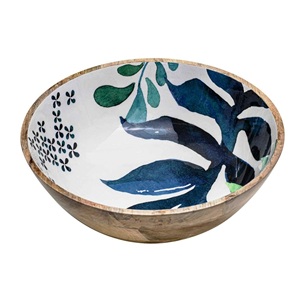 ชามเคลือบไม้ข้าวโพดคั่วจานชามสลัดขายดีขนาดที่กําหนดเองผลิตในอินเดีย - Product Image 3