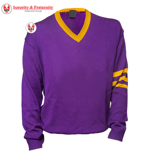 Wholesale Omega Winter <b>Cardigan</b> Sweater With Custom Colour & Embroidery Knit Sweater Sorority University College Sweater Unisex - Product Image 1