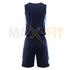 เสื้อเจอร์ซีย์บาสเก็ตบอลพิมพ์ซับลิเมชันตามสั่งโดย Maxfit เครื่องแบบนักศึกษาไซส์ใหญ่พิเศษ - Product Image 3