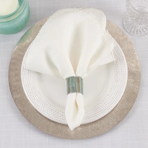 Ensemble élégant de 4 anneaux de serviette ronds en rotin vert pour une table à manger contemporaine, pour la maison, la cuisine et un usage quotidien, en provenance d'Inde - Product Image 3