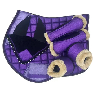Conjuntos Ecuestres Elegantes al por Mayor, Conjuntos de Almohadillas para Montar a Caballo, Almohadilla de Silla de Montar Personalizada para Caballos, Almohadillas de Silla de Doma Ecuestre - Product Image 4