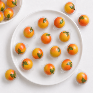 Caramelos de Goma Líquidos con Patrón <span class=keywords><strong>Naranja</strong></span> Personalizado del Productor, Venta al por Mayor, Certificación BRC, Empaque a Granel en Tarro, <span class=keywords><strong>Golosinas</strong></span> Suaves y Masticables - Product Image 2