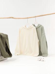 Vente en gros streetwear 380 coton mélangé personnalisé manches raglan sweats à capuche sans ficelle sweats à capuche unisexe surdimensionnés expédition DDP - Product Image 2