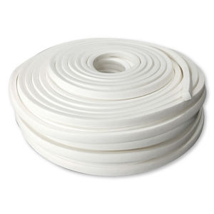 Éponge en caoutchouc de silicone blanc de haute qualité SPSCQSW6011X13, épaisseur 11 mm x largeur 13 mm, OEM, usine thaïlandaise, caoutchouc ménager - Product Image 1