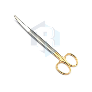 Tijeras de operación de acero inoxidable afiladas romas curvas rectas de 5,5 pulgadas de calidad superior instrumentos quirúrgicos base de potencia Manual - Product Image 2