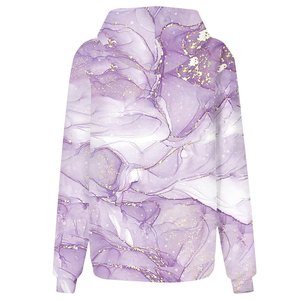 Sweats à capuche tricotés imprimés pour femme sweats à capuche en gros texturé blanc haut à capuchePersonnalisable votre Logo étiquette marque de haute qualité surdimensionné - Product Image 3