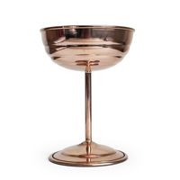 Verre à gobelet à Martini Zo Tall en cuivre aspect antique, tasse à Martini couleur cuivre 250 ml