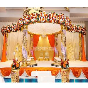 Mandap de cristal elegante para la ceremonia de boda india Mandap de cristal de boda hermosa Mandap de cristal de boda maravillosa Mandap de Pilar - Product Image 1