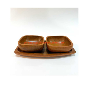 Home Decorative Tabletop Dry Fruits Dates <b>Serving</b> <b>Bowl</b> Prime Quality Wooden <b>Serving</b> <b>Bowl</b> With Tray In Reasonable Price - Product Image 1