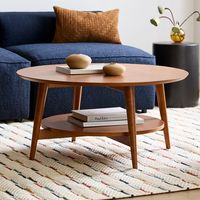 Table basse en bois rustique style ferme, portable, écologique, pour salon, finition vieillie, aspect naturel, confortable