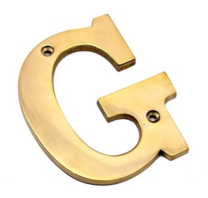 Nhà cửa Tấm Thư dấu hiệu kim loại số Brass letters handmade thanh lịch cổ điển cửa Bảng chữ cái nhôm & Brass đánh bóng - Product Image 1