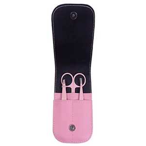 Juego de pinzas para cejas de acero inoxidable hechas a mano de alta calidad profesional de venta superior, tijeras de resorte de Punta puntiaguda sostenibles - Product Image 2