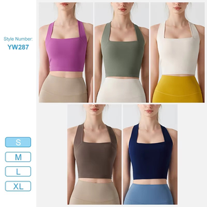 Sujetadores deportivos de cobertura completa de palangre, Tops cortos de entrenamiento acolchados de impacto medio para Yoga, gimnasio, sujetador de entrenamiento acolchado para correr - Product Image 3