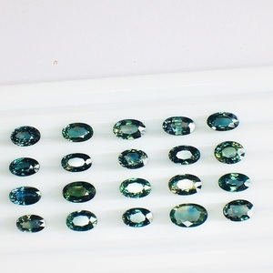 Saphir sarcelle naturel non chauffé et non traité avec une belle couleur bleu vert et une qualité AAA avec un lustre exceptionnel - Product Image 6