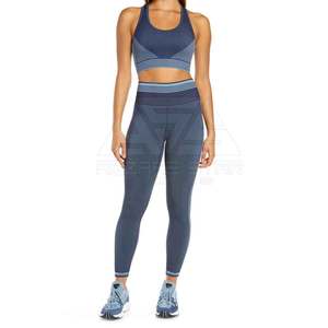 Meilleure qualité vêtements de sport pour femmes ensemble de yoga motif solide nouveau design pakistanais fait vêtements de fitness dans un matériau supérieur - Product Image 1