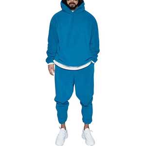 High Street Double Zipper Solid Fleece Zip up Men Jogging Men <b>Tracksuit</b> Sweat suits Men Hoodies Jacket 2026 - Product Image 3