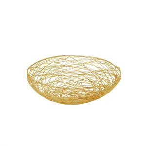Tazón de Aluminio de Diseño de Lujo, Ecológico, para Decoración de Interiores Contemporánea, Estilo Americano, Seguro y Plateado - Product Image 1