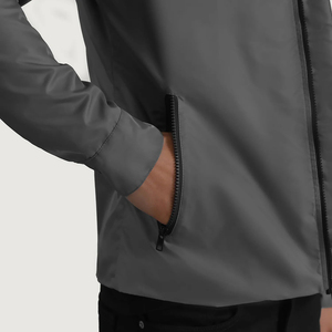 Veste matelassée légère en toile décontractée pour homme et femme, imperméable, anti-UV, respirante, brodée, technique, à capuche - Product Image 1