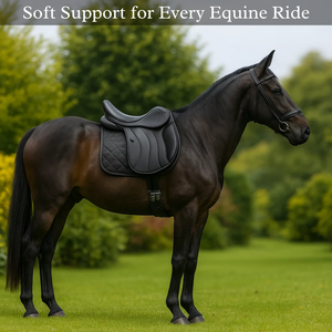 Silla de Montar Premium para Caballos de Eventing |   Saltos de Estilo Inglés Occidental |   Silla de Montar de Cuero Negra al Mejor Precio - Product Image 3