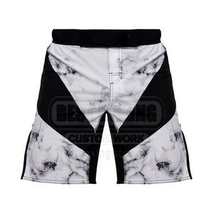Short de compression avec logo personnalisé pour hommes Short de MMA durable avec taille élastique Équipement d'équipe sublimé disponible - Product Image 2