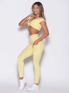 Mallas transpirables personalizadas sin punta de camello para levantar glúteos con bolsillo lateral, pantalones de Yoga para entrenamiento, mallas para gimnasio y Fitness, mallas para mujer - Product Image 4